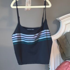 american eagle polaroid stripe tank top
